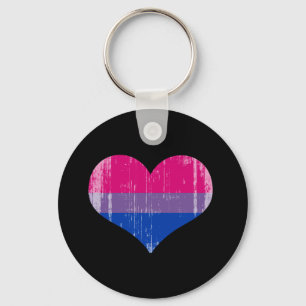 BISEXUAL-LIEBE distressed.png Schlüsselanhänger
