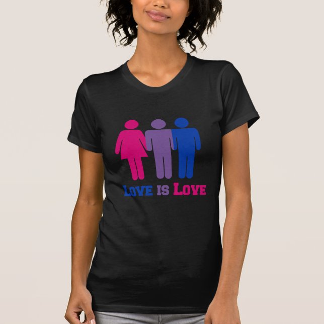 Bisexual-Liebe ist Liebe - T-Shirt (Vorderseite)