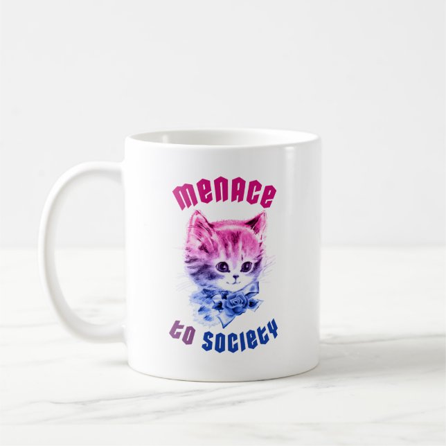 Bisexual Menace Kitty Kaffeetasse (Links)