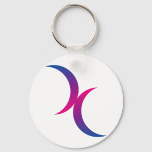 Bisexual moon symbol schlüsselanhänger
