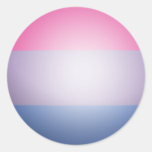 BISEXUAL PRIDE 3D-FARBEN -.pnng Runder Aufkleber