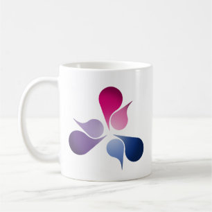 BISEXUAL PRIDE BURST -.pnng Tasse