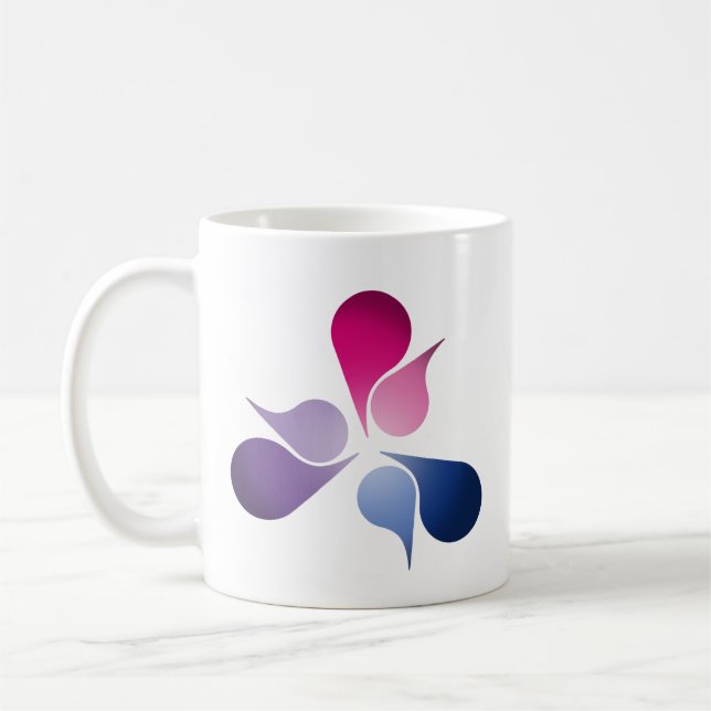 BISEXUAL PRIDE BURST -.pnng Tasse (Links)