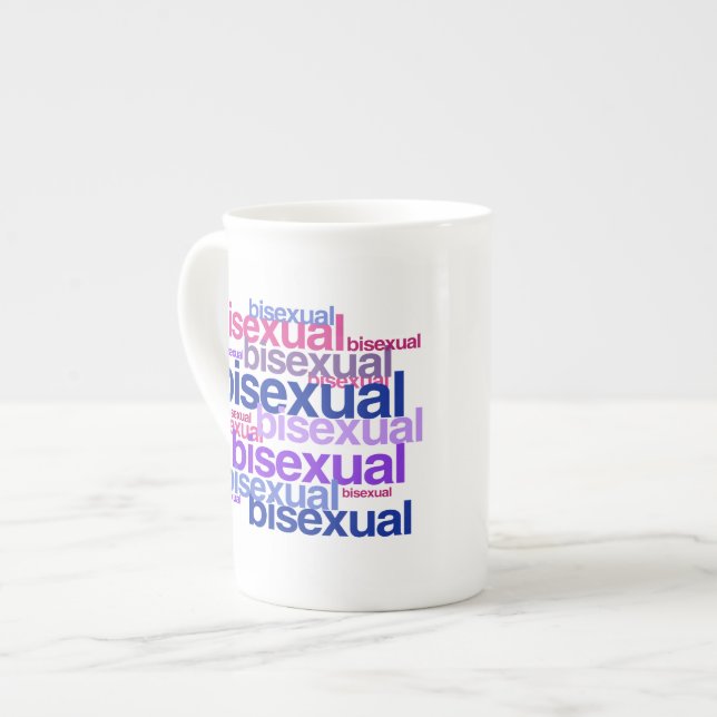 BISEXUAL PRIDE CLUSTER PROZELLANTASSE (Vorderseite Links)