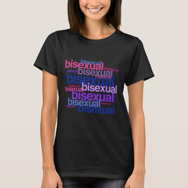 BISEXUAL PRIDE CLUSTER T-Shirt (Vorderseite)