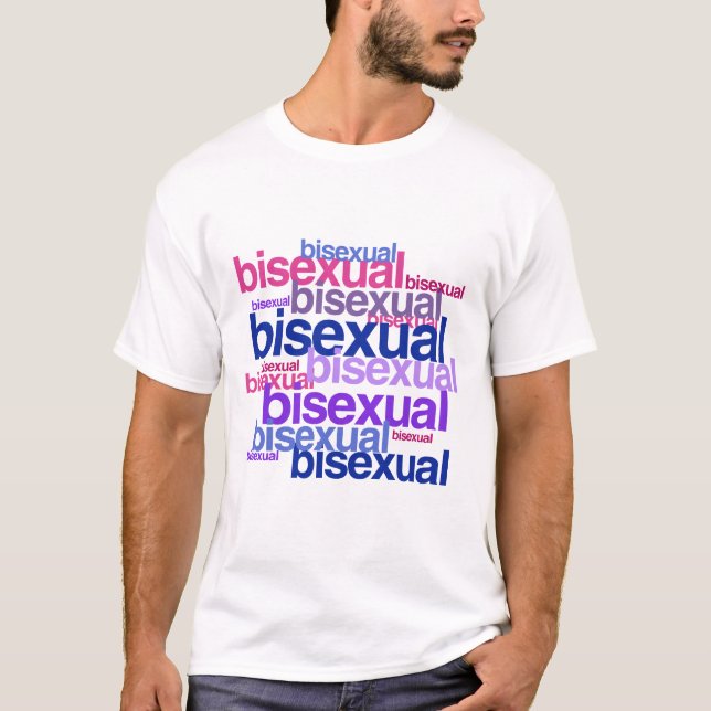 BISEXUAL PRIDE CLUSTER T-Shirt (Vorderseite)