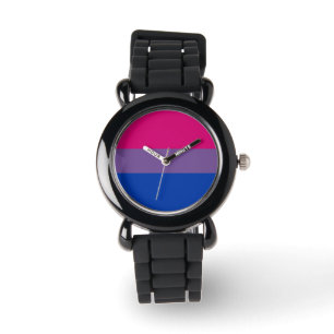 Bisexual Pride Flag Armbanduhr