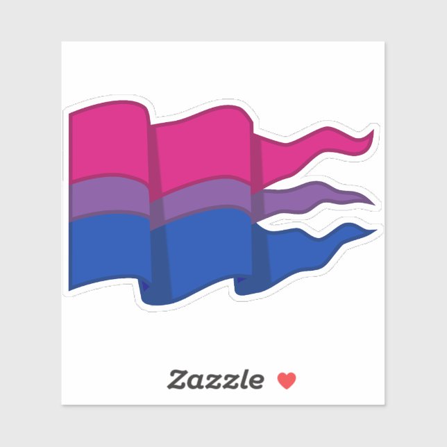 Bisexual Pride Flag Aufkleber (Blatt)