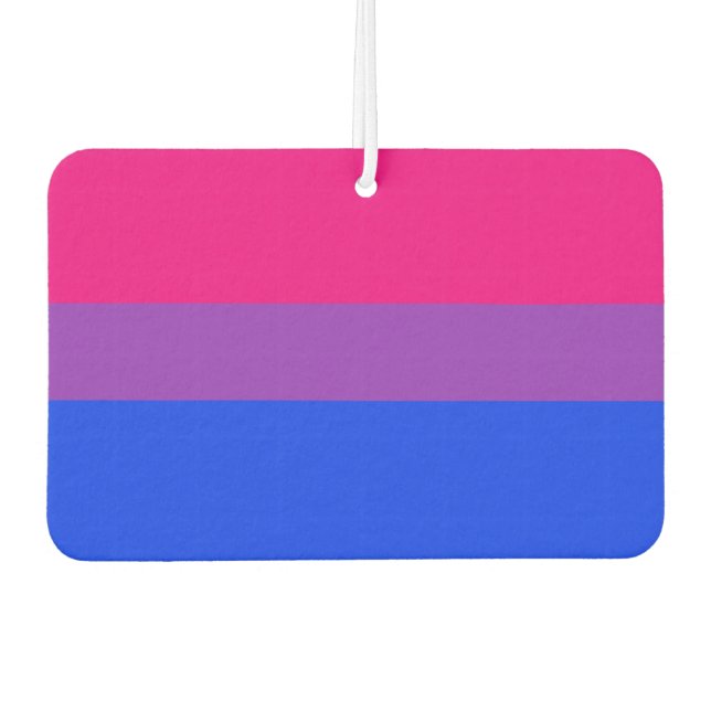 Bisexual Pride Flag Autolufterfrischer (Vorderseite)