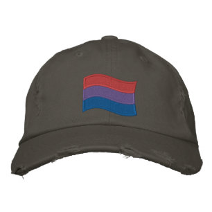 Bisexual Pride Flag Bestickte Baseballkappe