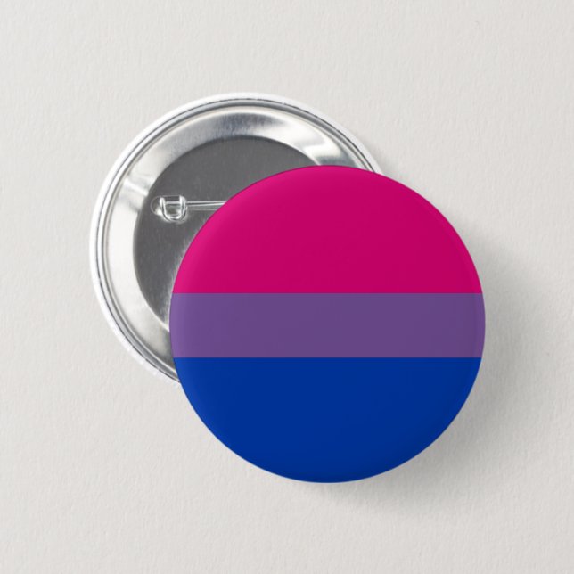 Bisexual Pride Flag Button (Vorne & Hinten)