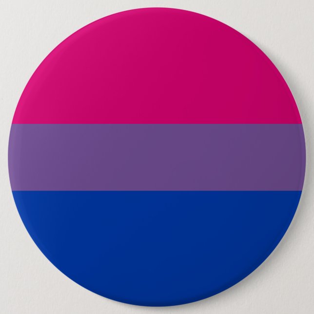 Bisexual Pride Flag Button (Vorderseite)