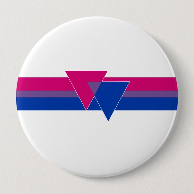 Bisexual Pride Flag Button (Vorderseite)