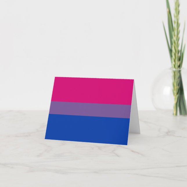 Bisexual Pride Flag Dankeskarte (Vorderseite)