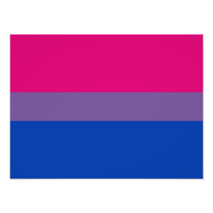 Bisexual Pride Flag Fotodruck