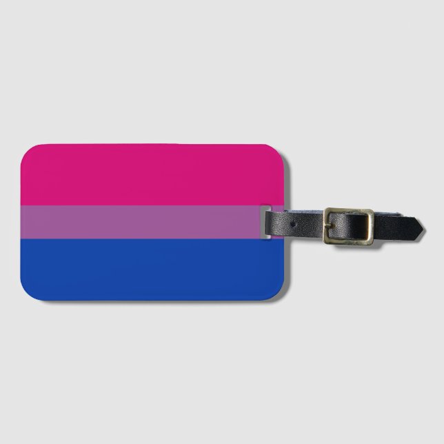 Bisexual Pride Flag Gepäckanhänger (Vorderseite (Horizontal))