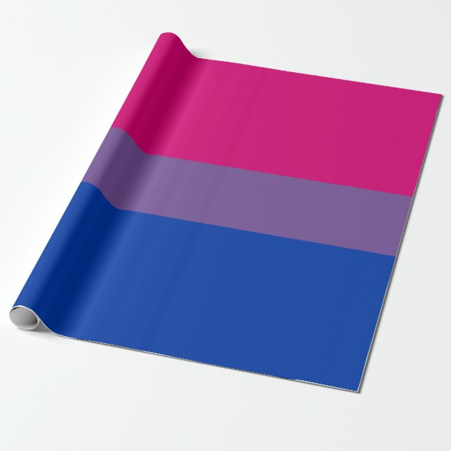 Bisexual Pride Flag Geschenkpapier (Ungerollt)