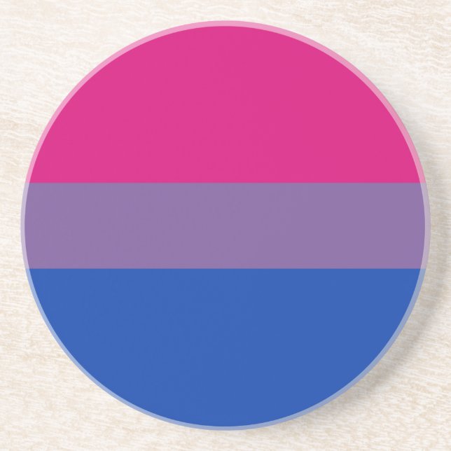 Bisexual Pride Flag Getränkeuntersetzer (Vorne)