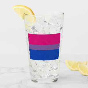 Bisexual Pride Flag Glas