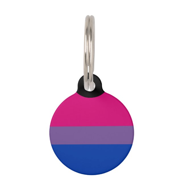 Bisexual Pride Flag Haustiermarke (Vorderseite)