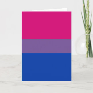 Bisexual Pride Flag Karte