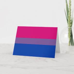 Bisexual Pride Flag Karte