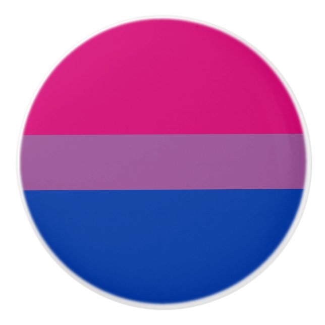 Bisexual Pride Flag Keramikknauf (Vorderseite)
