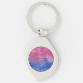 Bisexual pride flag key ring schlüsselanhänger