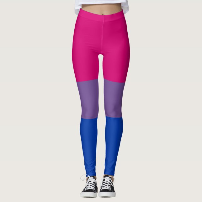 Bisexual Pride Flag Leggings (Vorderseite)