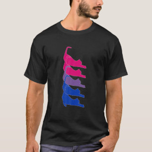 Bisexual Pride Flag LGBTQ Requories Gift For Cat T-Shirt