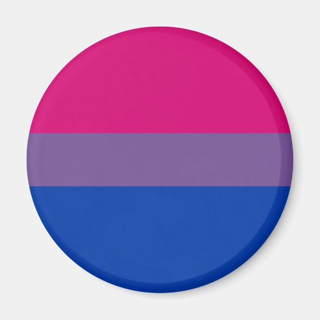 Bisexual Pride Flag Magnet (Vorne)