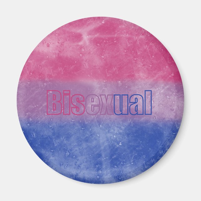 Bisexual pride flag magnet (Vorne)