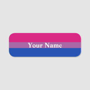 Bisexual Pride Flag Namensschild