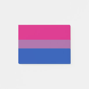 Bisexual Pride Flag Post-it Klebezettel