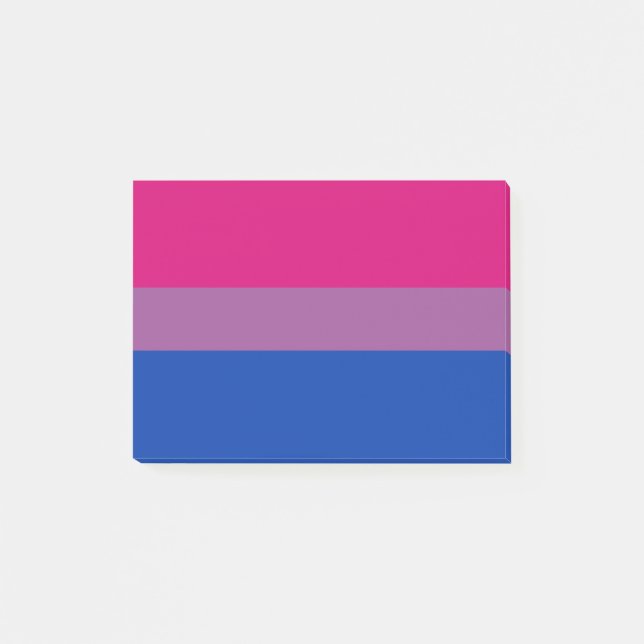 Bisexual Pride Flag Post-it Klebezettel (Vorderseite)