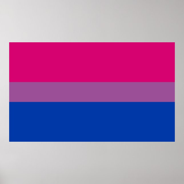 Bisexual Pride Flag Poster (Vorne)
