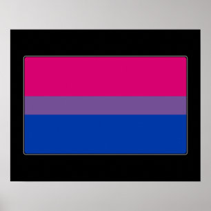 Bisexual Pride Flag Poster