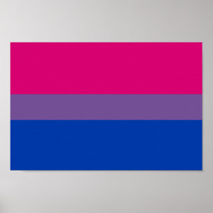 Bisexual Pride Flag Poster