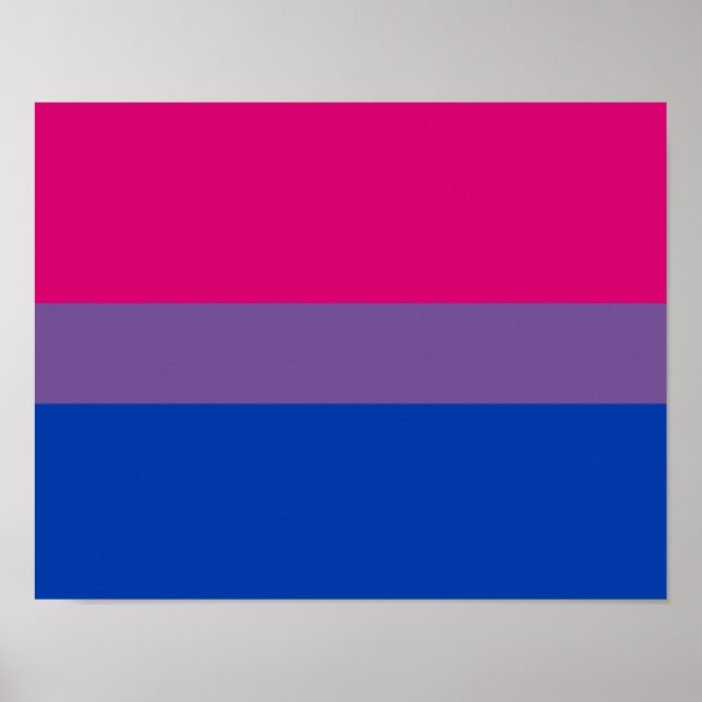 Bisexual Pride Flag Poster (Vorne)