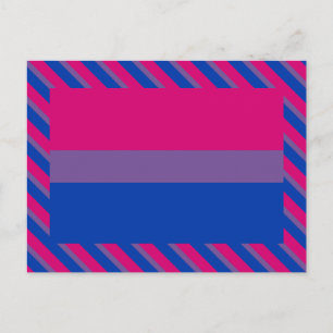 Bisexual Pride Flag Postkarte
