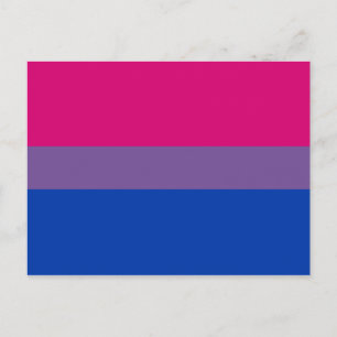 Bisexual Pride Flag Postkarte
