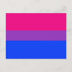 Bisexual Pride Flag Postkarte