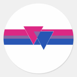 Bisexual Pride Flag Runder Aufkleber