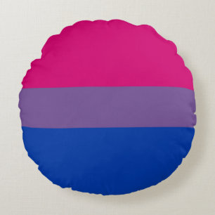 Bisexual Pride Flag Rundes Kissen