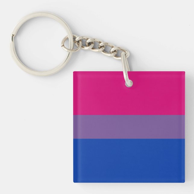 Bisexual Pride Flag Schlüsselanhänger (Vorderseite)