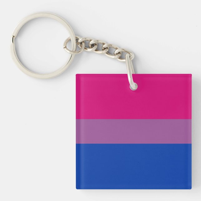 Bisexual Pride Flag Schlüsselanhänger (Vorderseite)