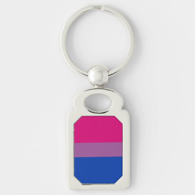 Bisexual Pride Flag Schlüsselanhänger (Vorderseite)