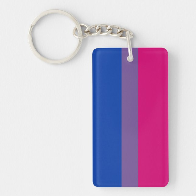 Bisexual Pride Flag Schlüsselanhänger (Vorderseite)