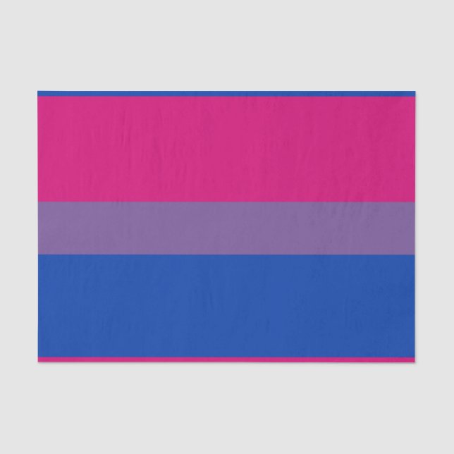 Bisexual Pride Flag Seidenpapier (Vorderseite)