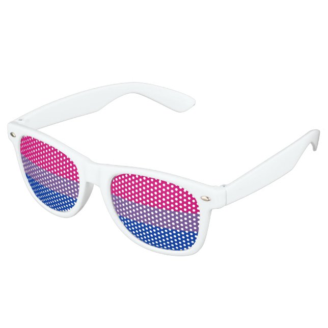 Bisexual Pride Flag Sonnenbrille (Schrägansicht)